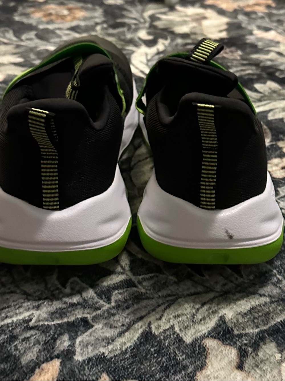 all in motion Black Sneakers with Neon Green Strap - Picture 3 of 4